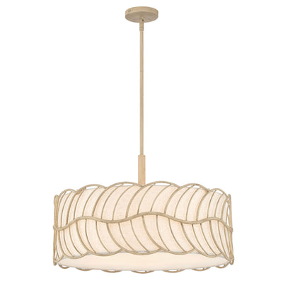 Simbolo 5-light Pendant in Almond, alternate view - Golden Lighting