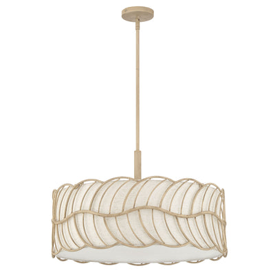 Simbolo 5-light Pendant in Almond, alternate view - Golden Lighting