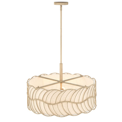 Simbolo 5-light Pendant in Almond, alternate view - Golden Lighting