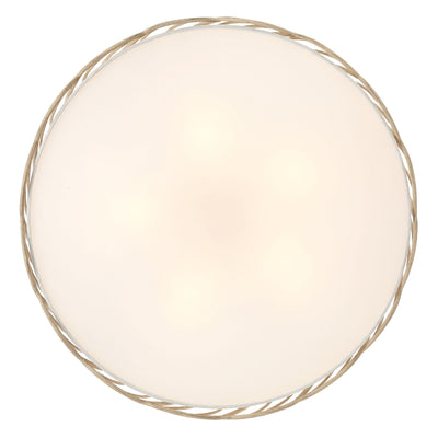 Simbolo 5-light Pendant in Almond, view from below - Golden Lighting