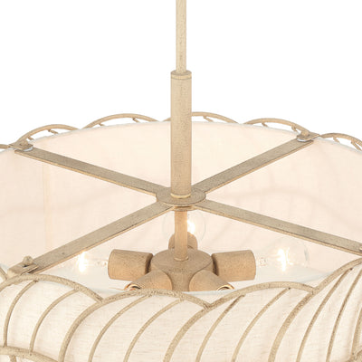 Simbolo 5-light Pendant in Almond, alternate view - Golden Lighting