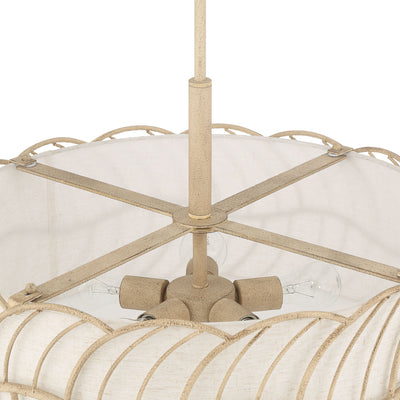Simbolo 5-light Pendant in Almond, alternate view - Golden Lighting