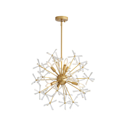 Dandelion 6-light Pendant in Matte Gold