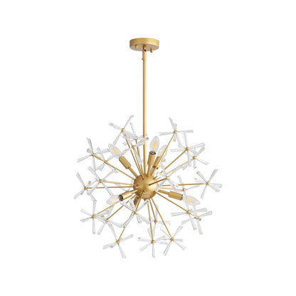 Dandelion 6-light Pendant in Matte Gold