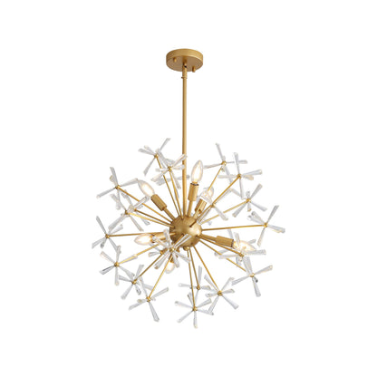 Dandelion 6-light Pendant in Matte Gold