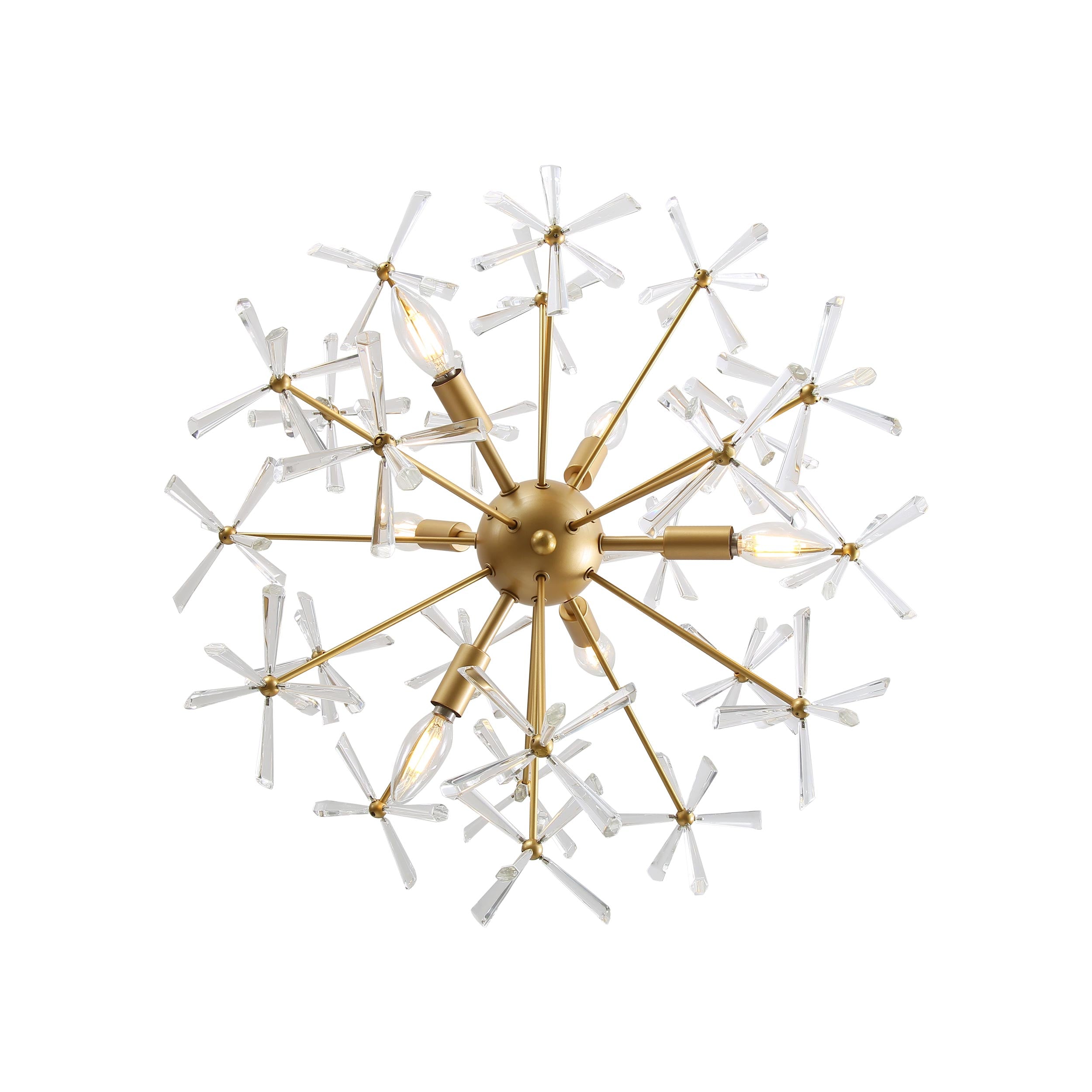 Dandelion 6-light Pendant in Matte Gold