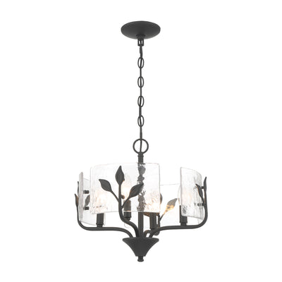 Bloem 4-light Pendant in Natural Black, alternate view - Golden Lighting