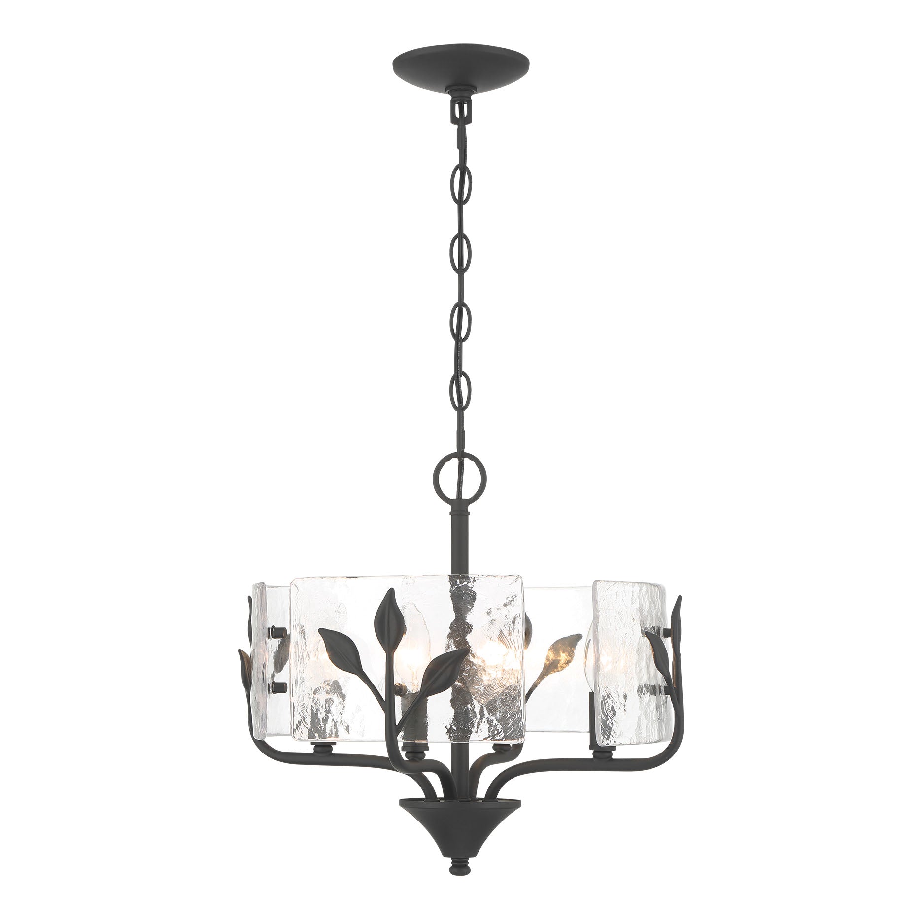 Bloem 4-light Pendant in Natural Black