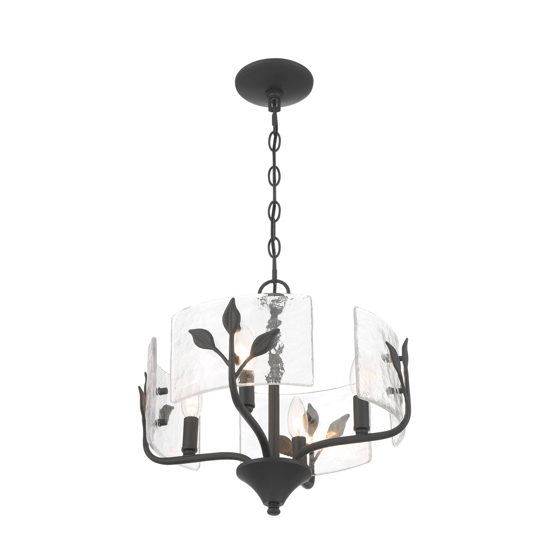 Bloem 4-light Pendant in Natural Black