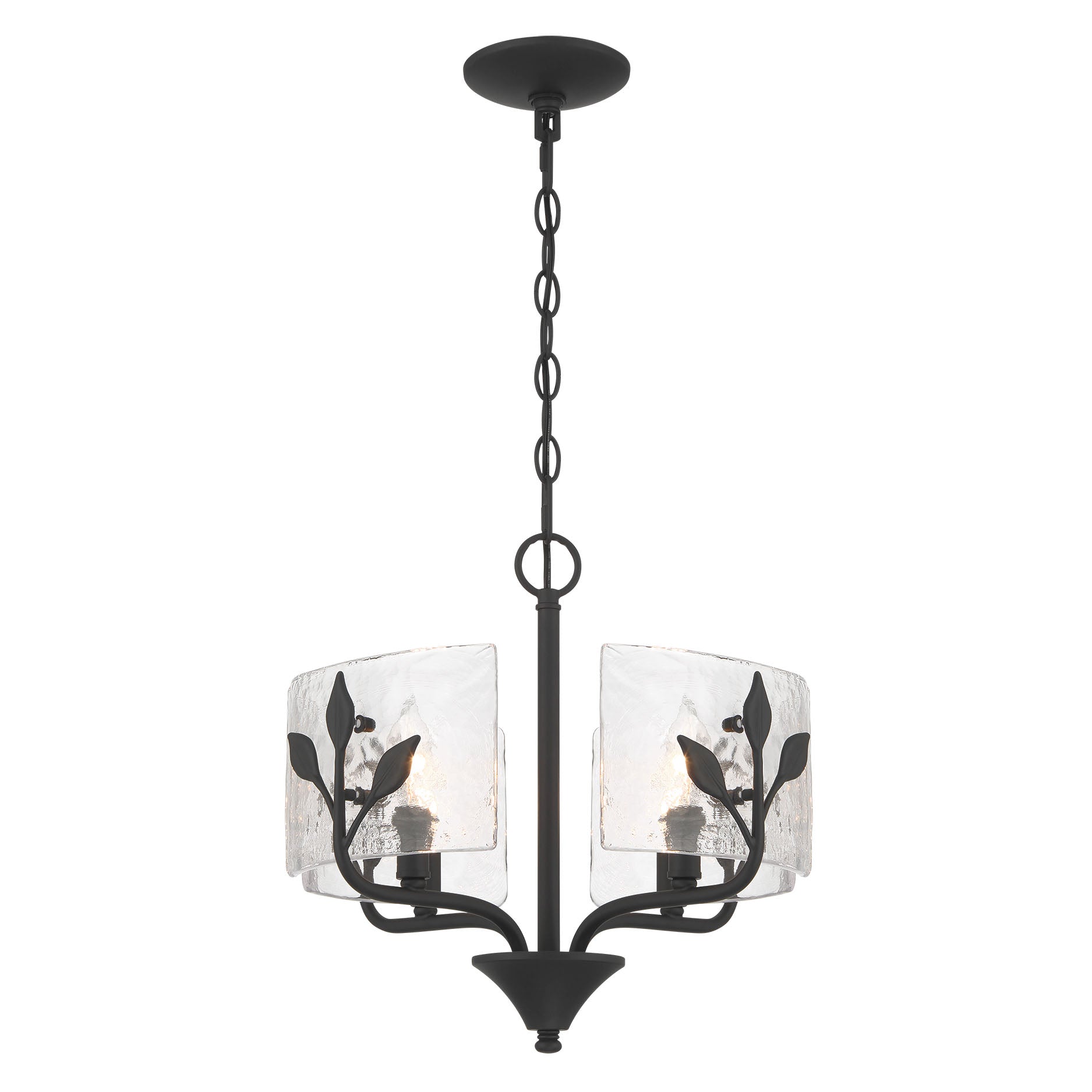 Bloem 4-light Pendant in Natural Black