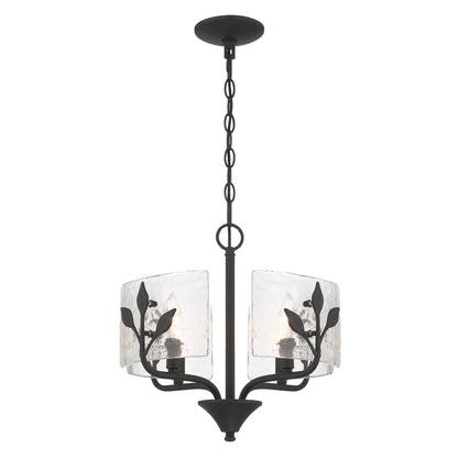 Bloem 4-light Pendant in Natural Black