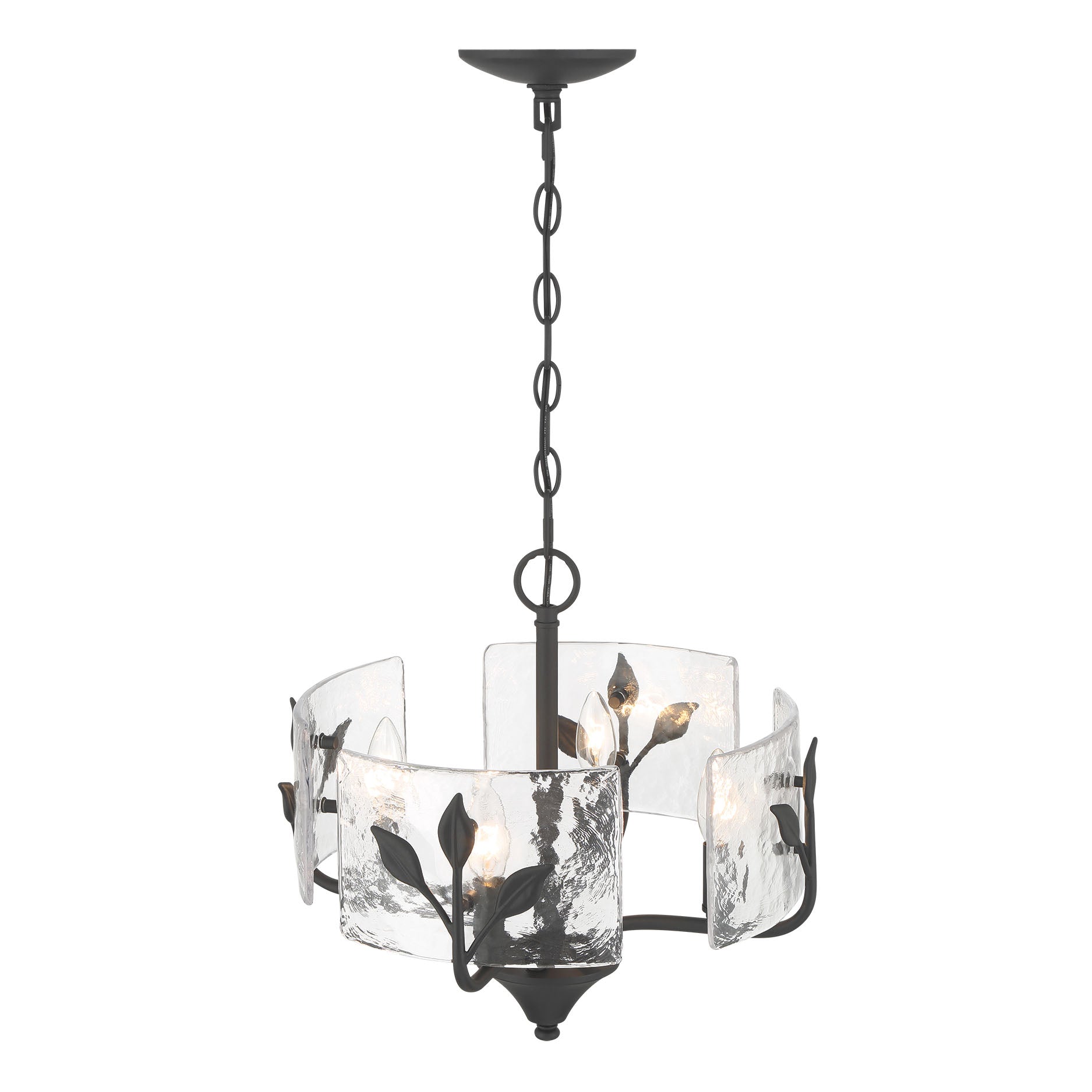 Bloem 4-light Pendant in Natural Black