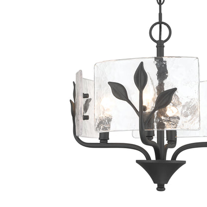 Bloem 4-light Pendant in Natural Black