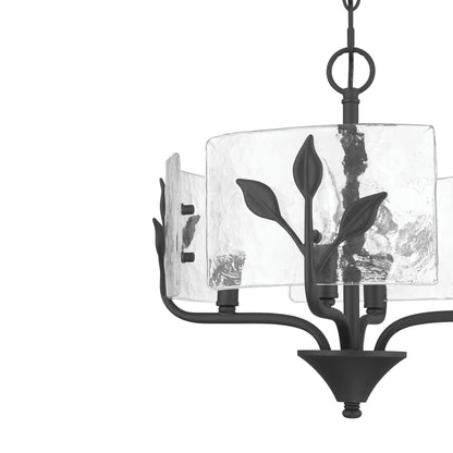 Bloem 4-light Pendant in Natural Black