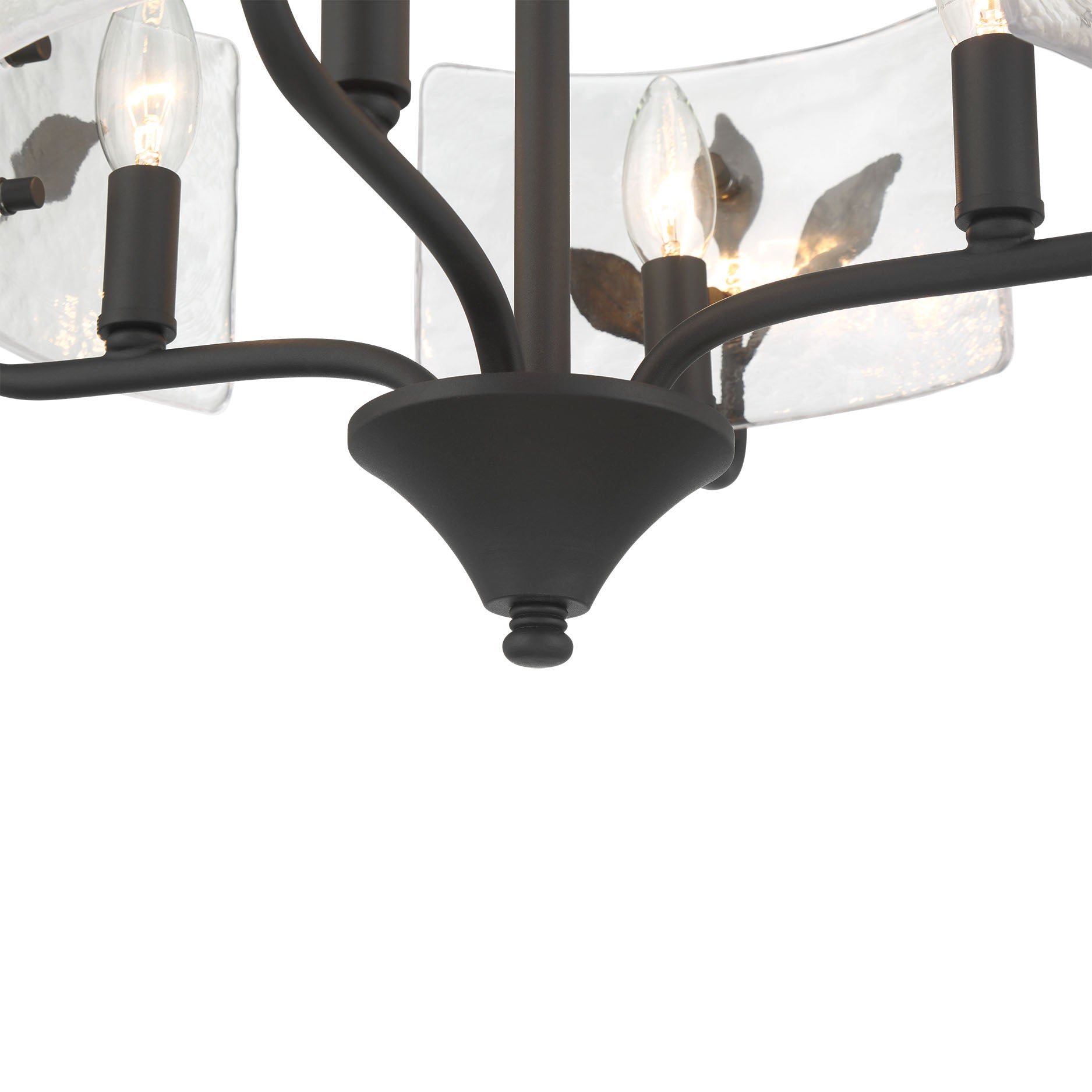 Bloem 4-light Pendant in Natural Black