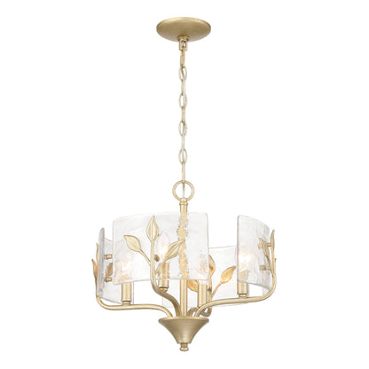 Bloem 4-light Pendant in White Gold