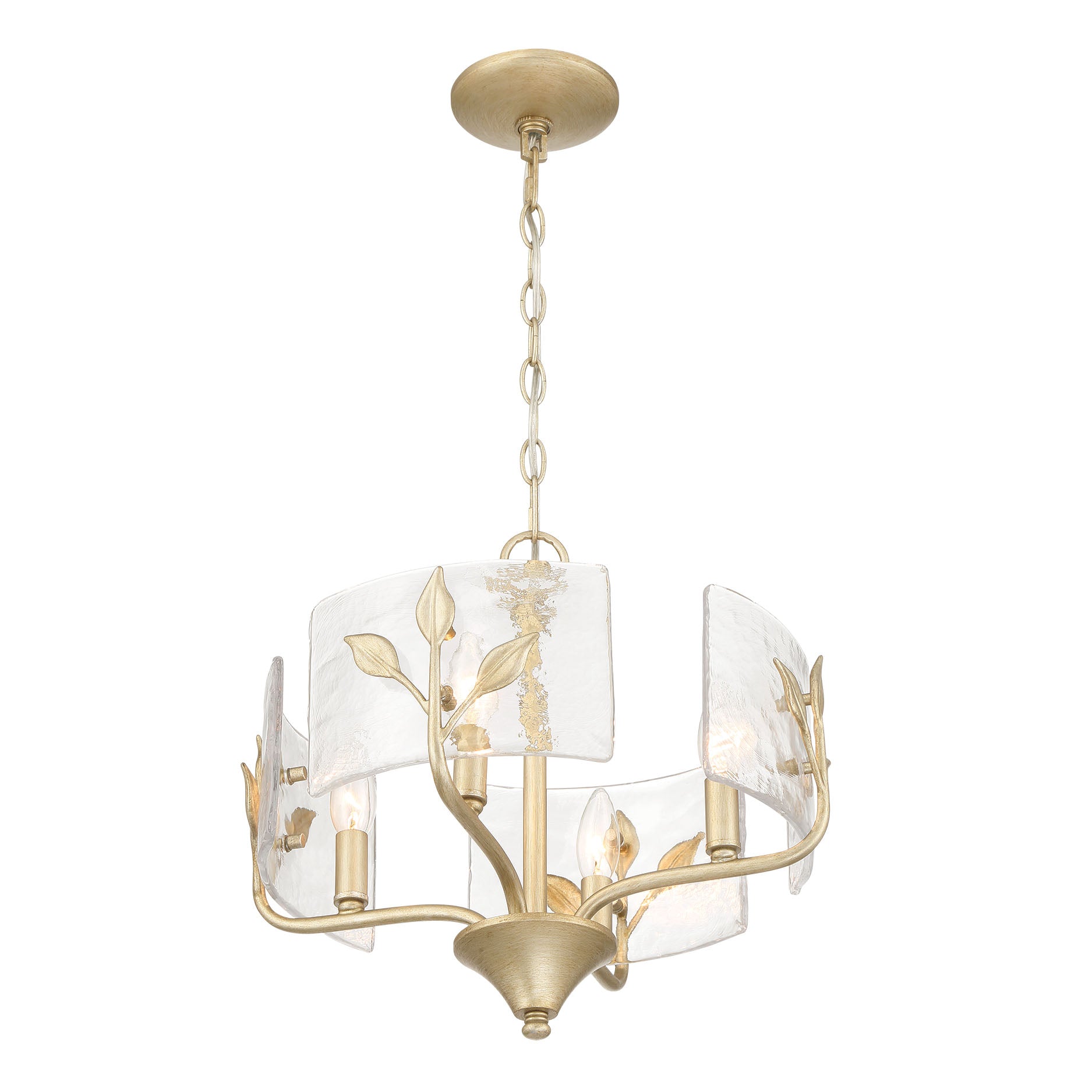 Bloem 4-light Pendant in White Gold