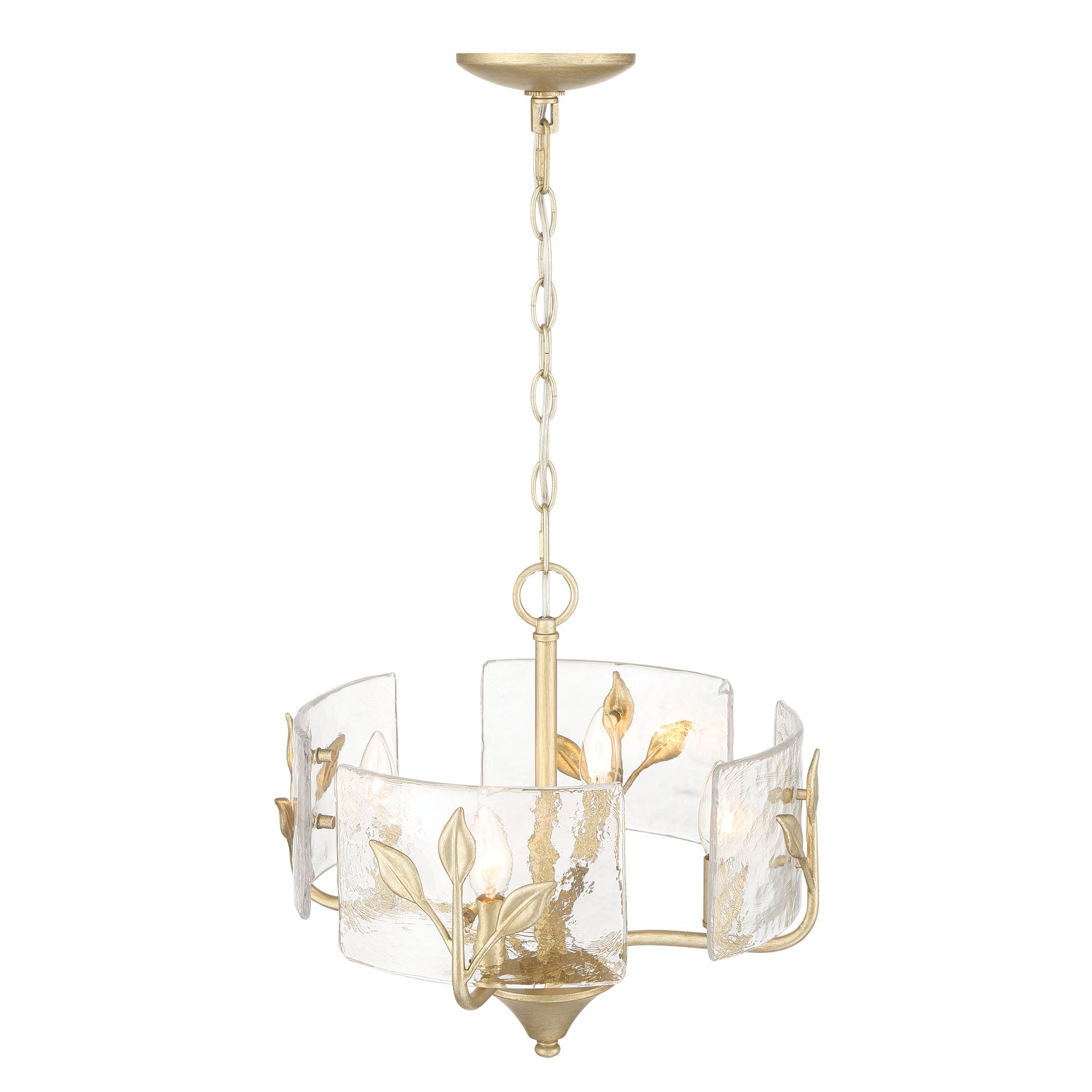 Bloem 4-light Pendant in White Gold