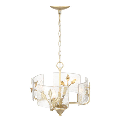 Bloem 4-light Pendant in White Gold, alternate view - Golden Lighting