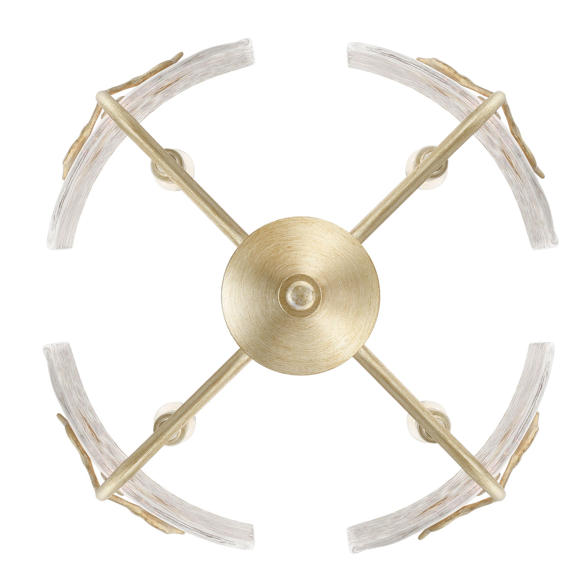 Bloem 4-light Pendant in White Gold