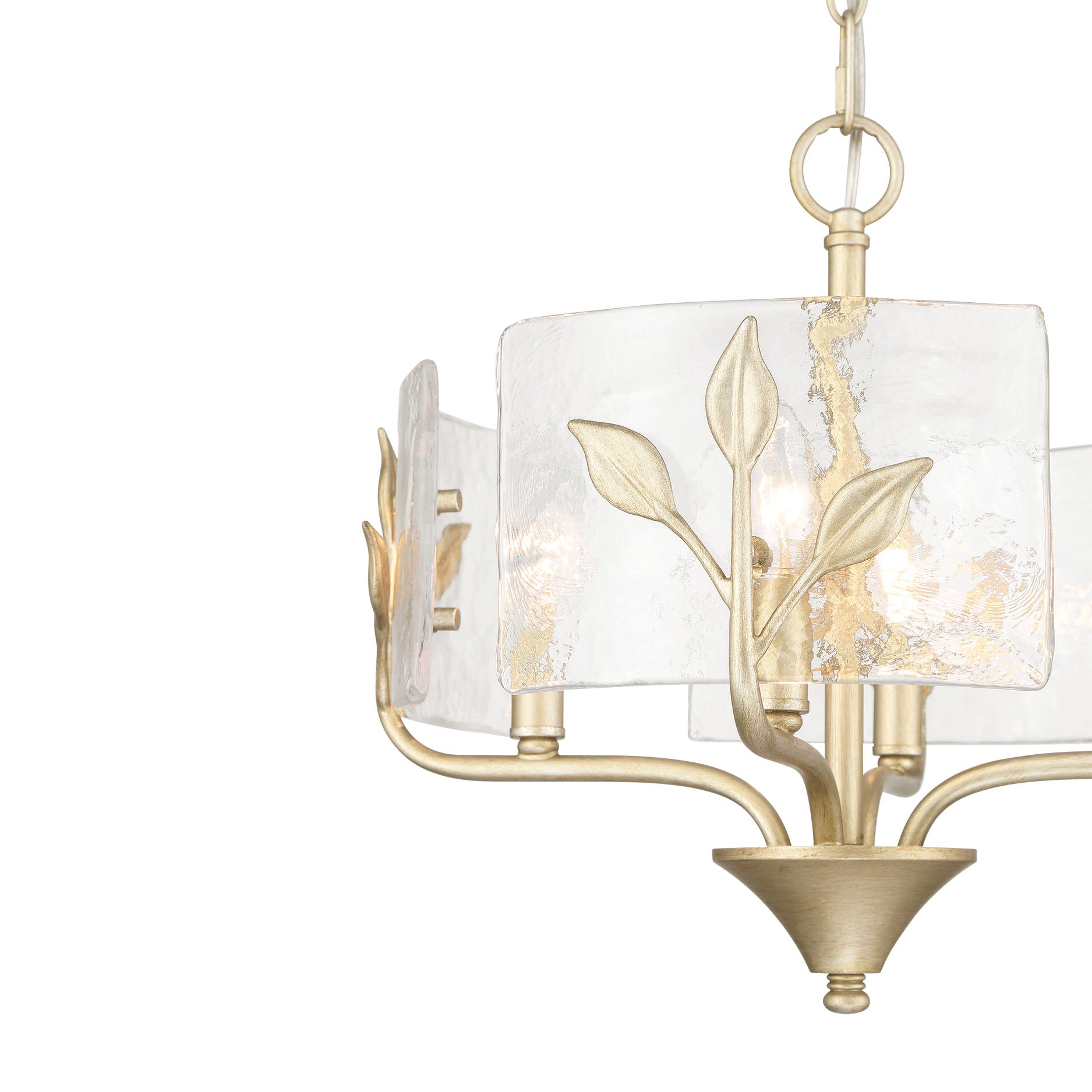 Bloem 4-light Pendant in White Gold