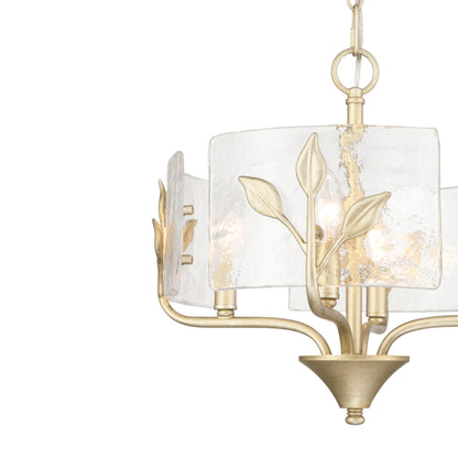 Bloem 4-light Pendant in White Gold