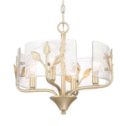 Wry Lighting Bloem 4-light Pendant in White Gold - - Golden Lighting