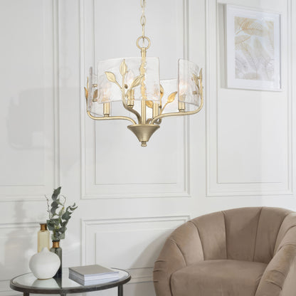 Wry Lighting Bloem 4-light Pendant in White Gold - Default Title - Golden Lighting