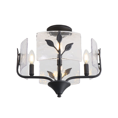 Bloem 4-light Semi-Flush Mount in Natural Black