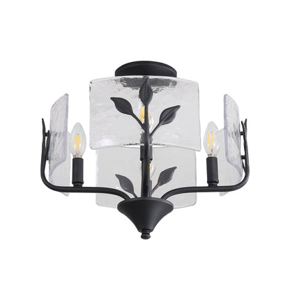 Bloem 4-light Semi-Flush Mount in Natural Black