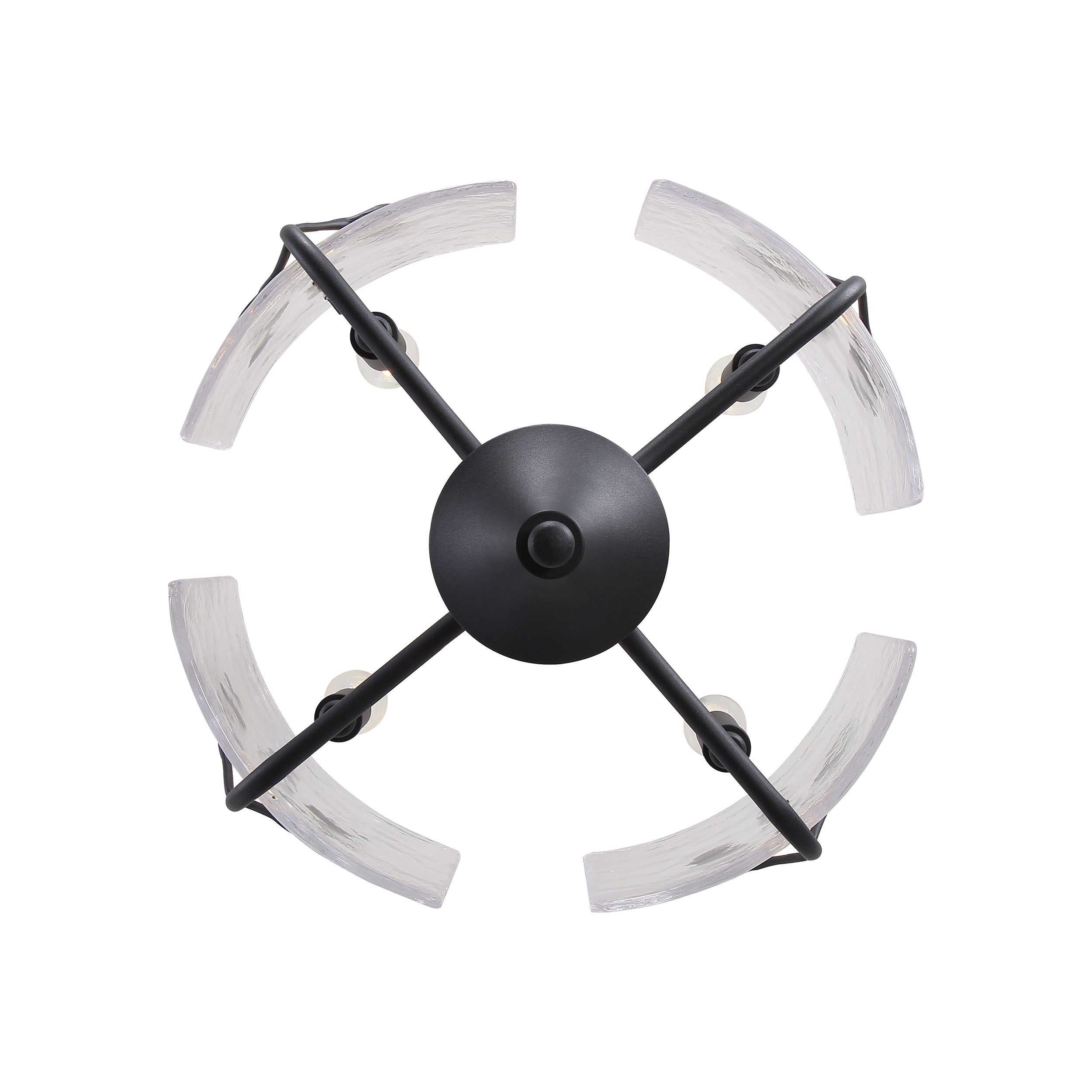 Bloem 4-light Semi-Flush Mount in Natural Black