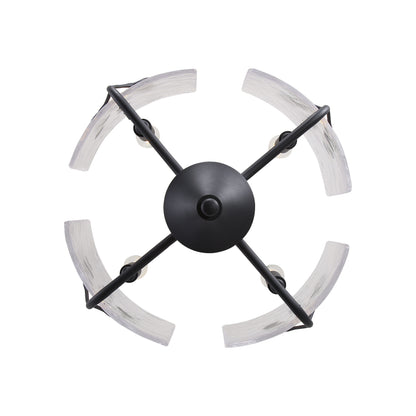 Bloem 4-light Semi-Flush Mount in Natural Black