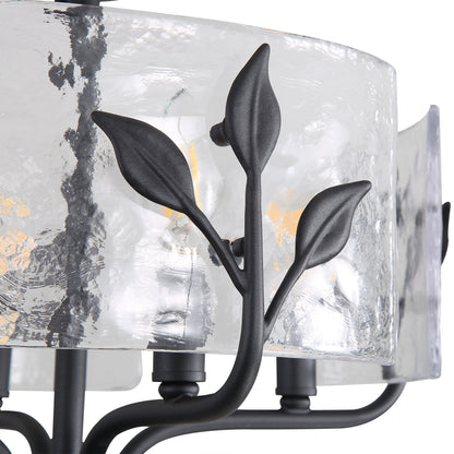 Bloem 4-light Semi-Flush Mount in Natural Black