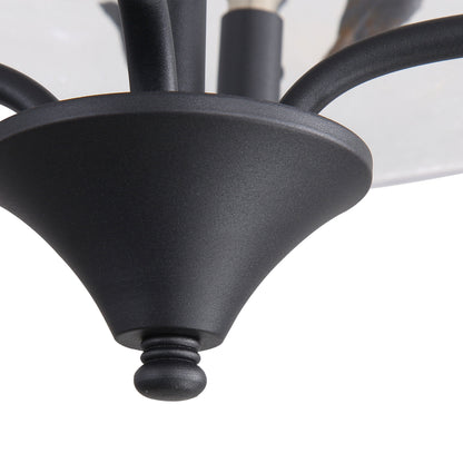 Bloem 4-light Semi-Flush Mount in Natural Black