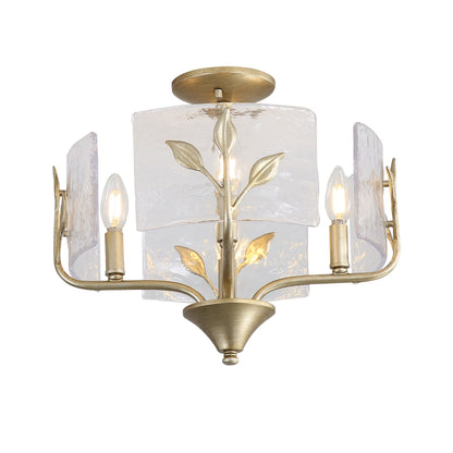 Bloem 4-light Semi-Flush Mount in White Gold