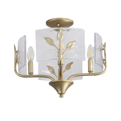 Bloem 4-light Semi-Flush Mount in White Gold