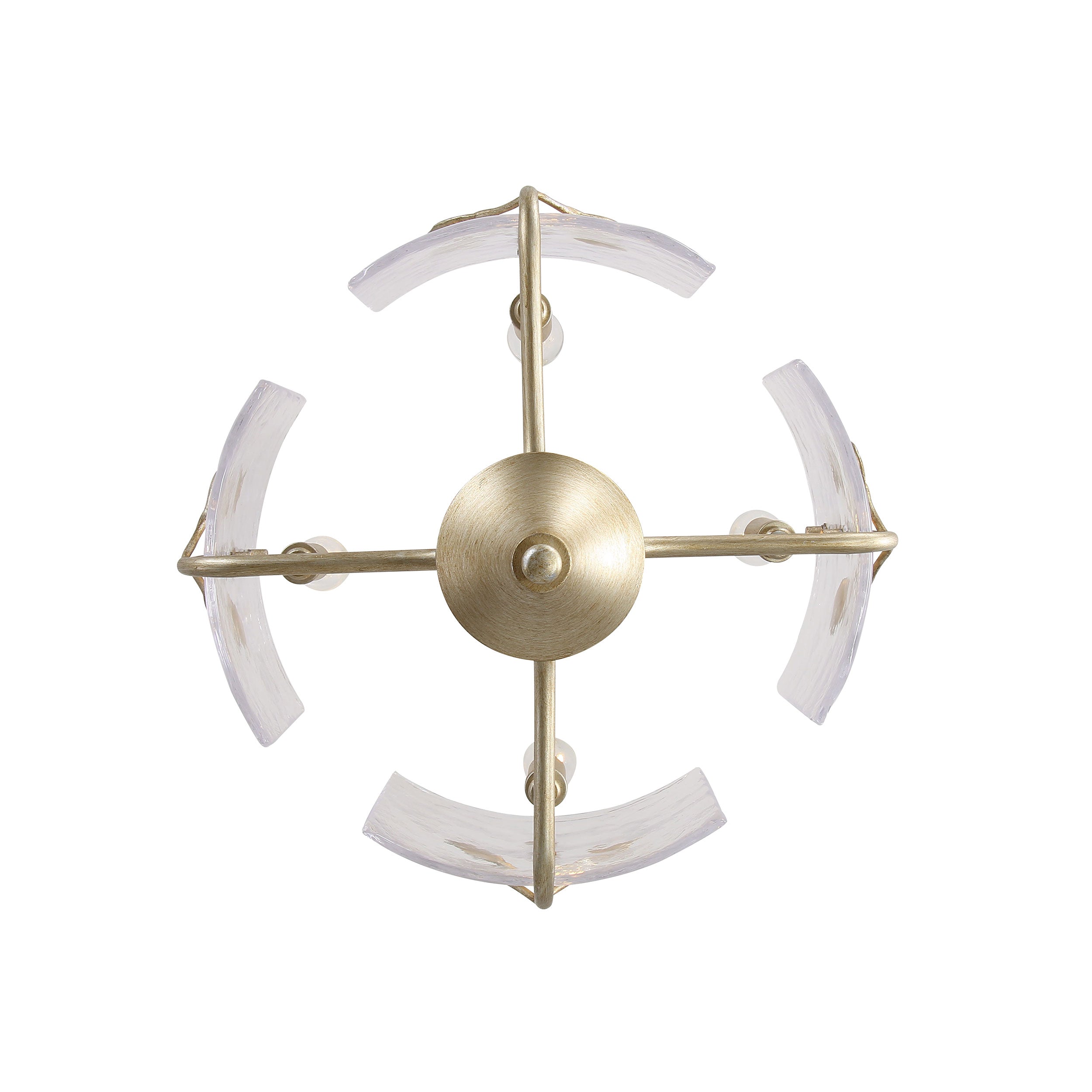 Bloem 4-light Semi-Flush Mount in White Gold