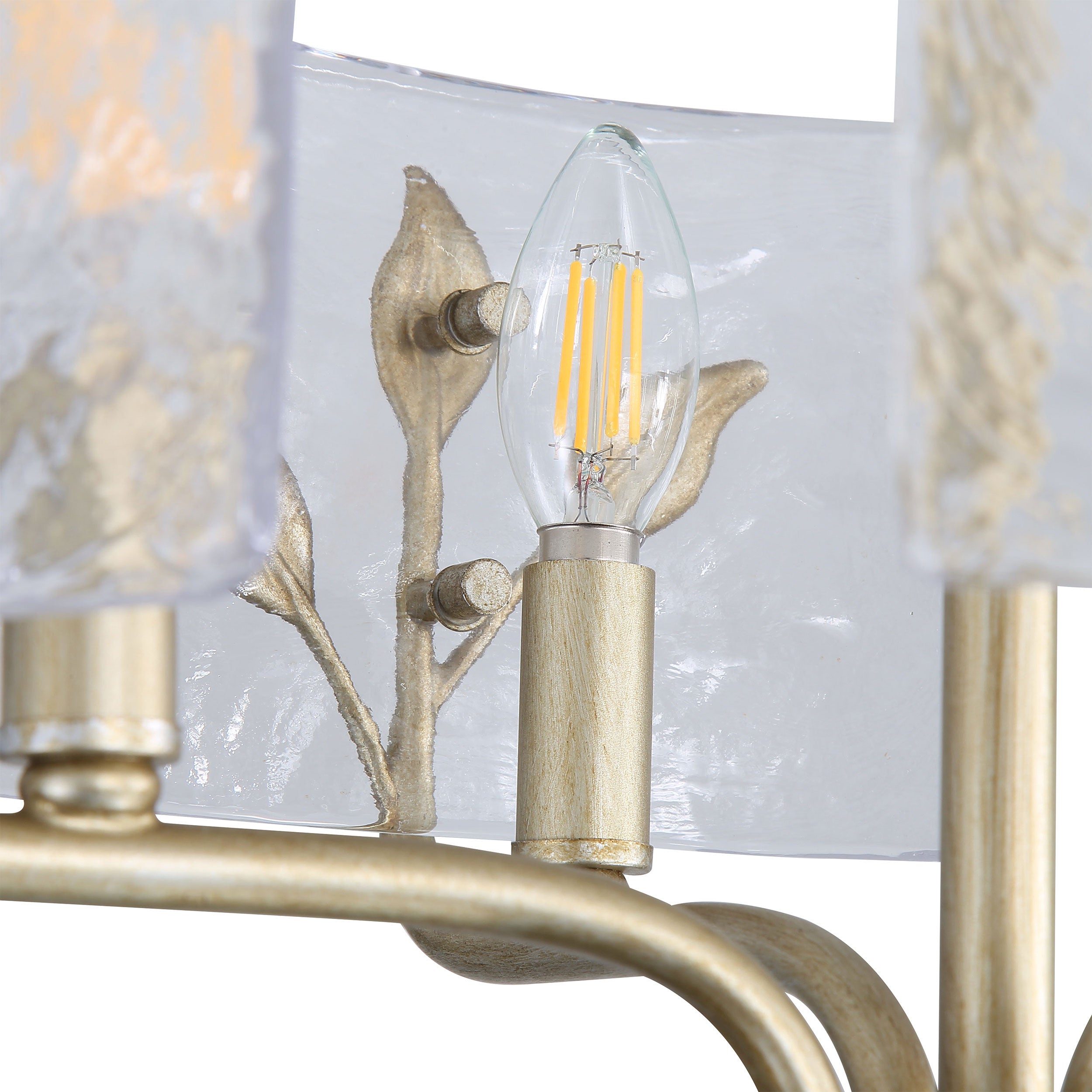 Bloem 4-light Semi-Flush Mount in White Gold