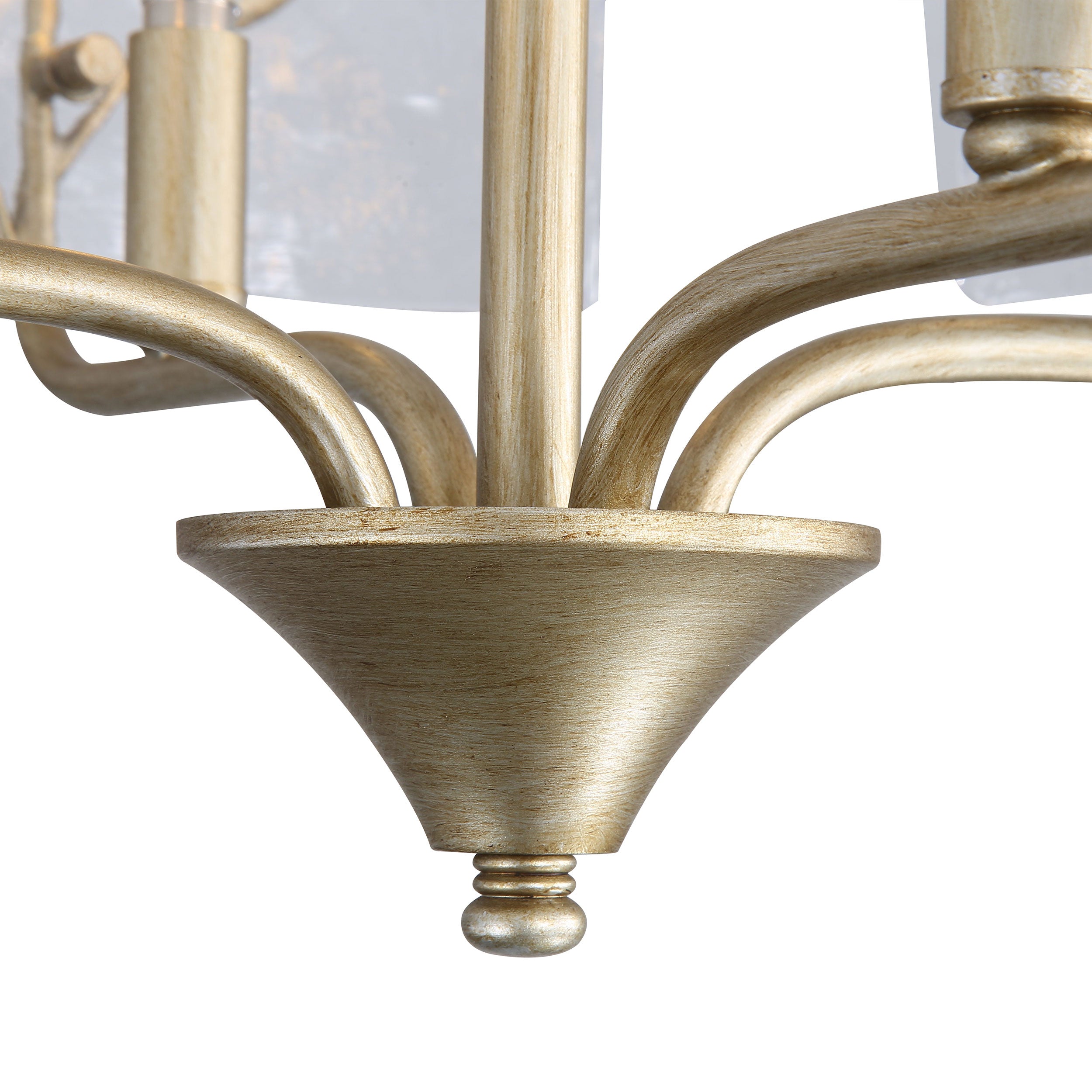 Bloem 4-light Semi-Flush Mount in White Gold