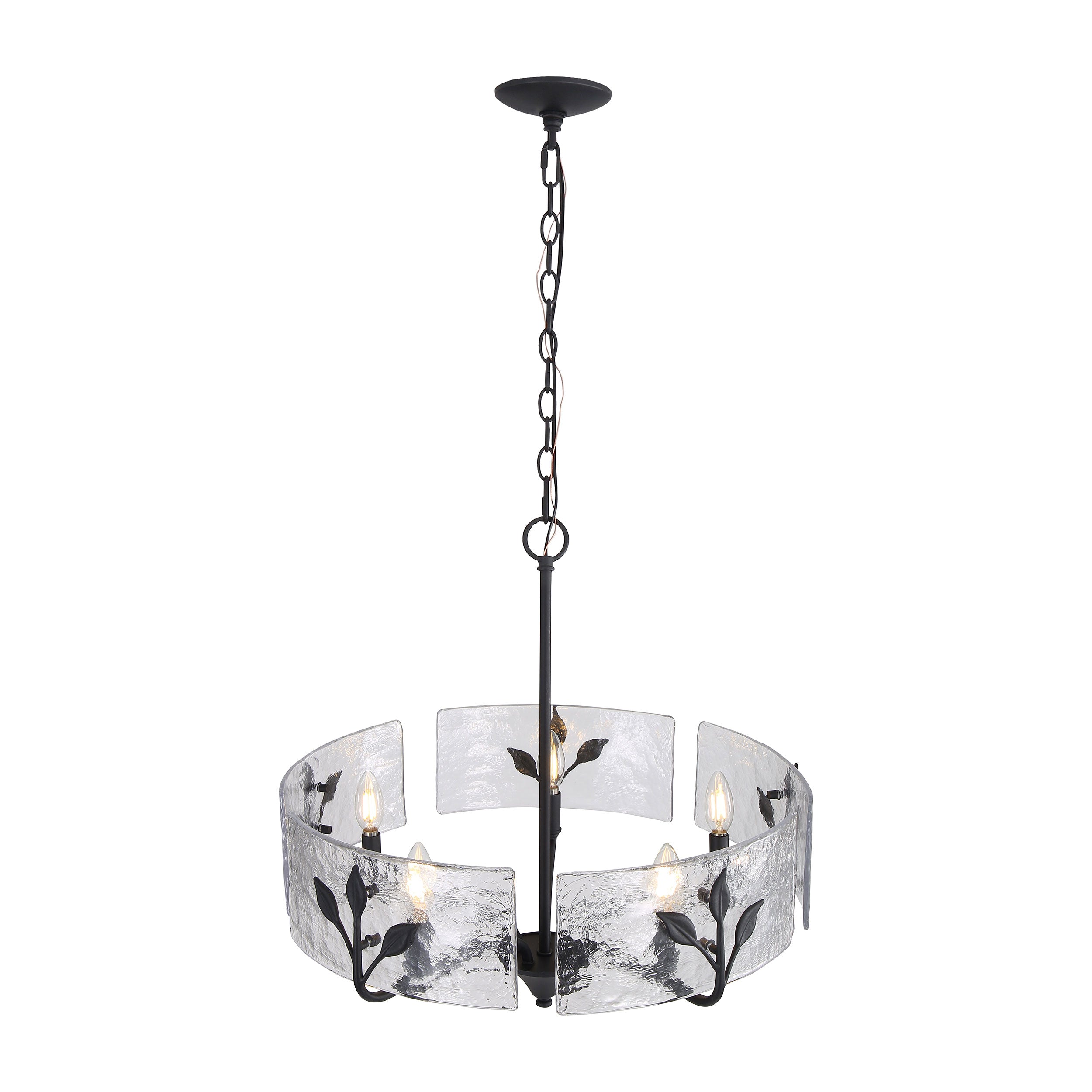 Bloem 5-light Pendant in Natural Black