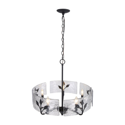 Bloem 5-light Pendant in Natural Black