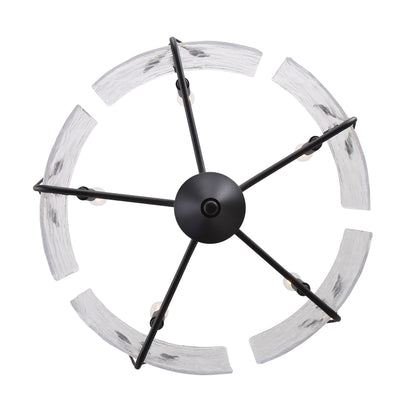 Bloem 5-light Pendant in Natural Black