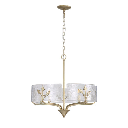 Bloem 5-light Pendant in White Gold