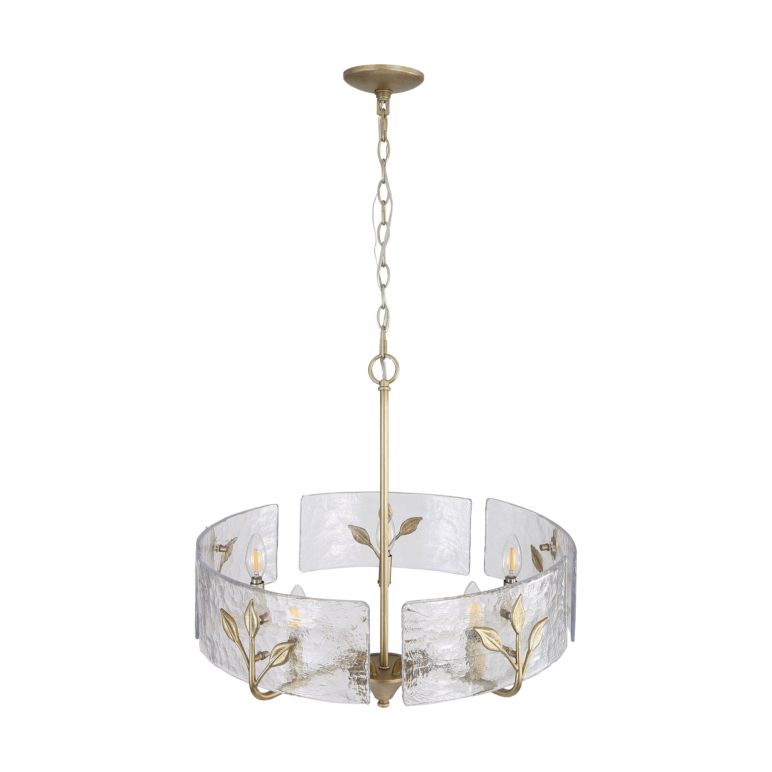 Bloem 5-light Pendant in White Gold