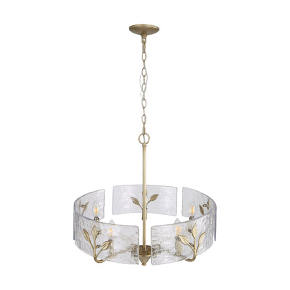 Bloem 5-light Pendant in White Gold