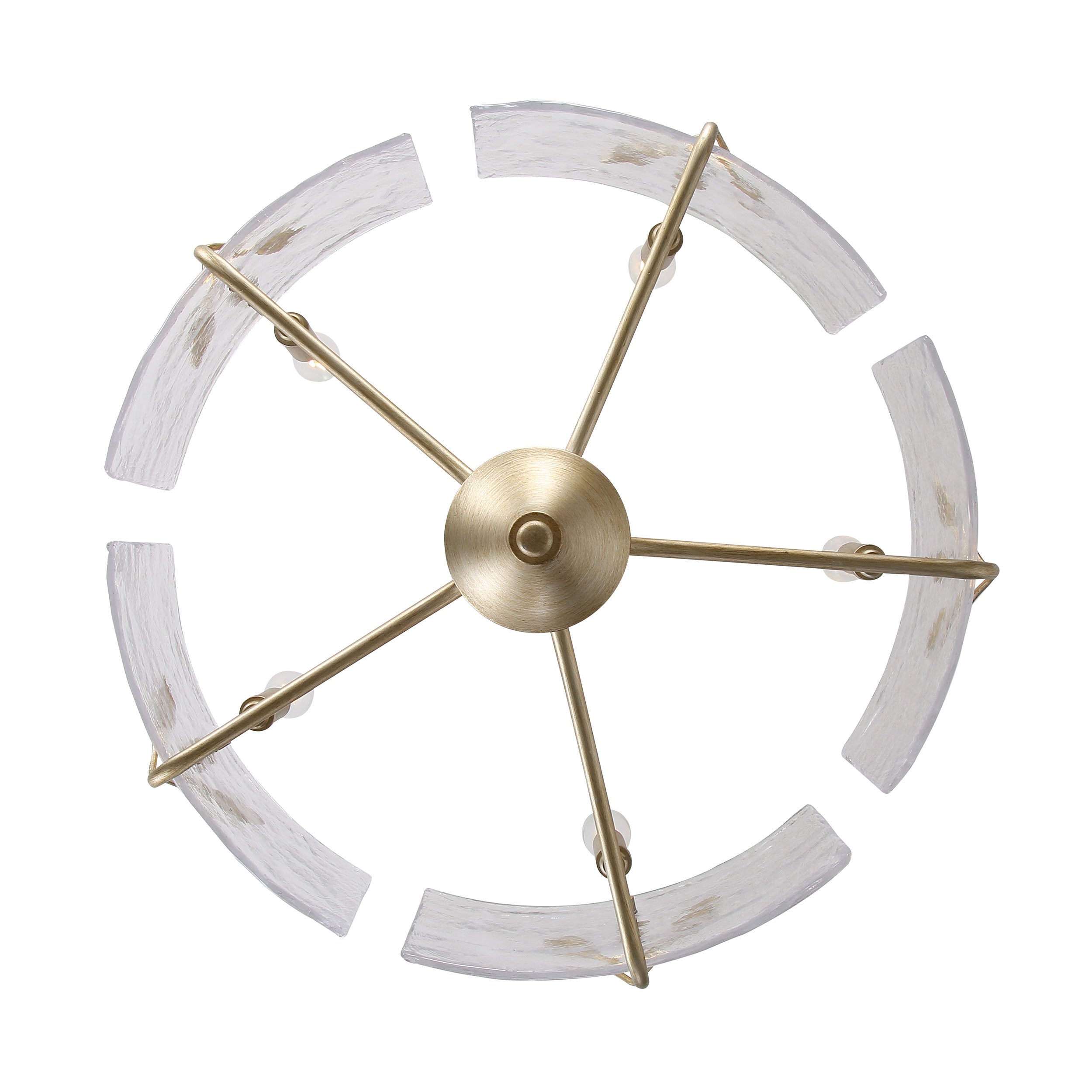Bloem 5-light Pendant in White Gold