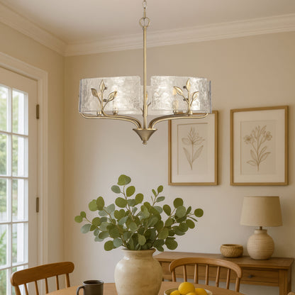 Bloem 5-light Pendant in White Gold