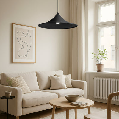 Golden Lighting Vistara 1-light 20in Pendant in Sand Black - - Golden Lighting