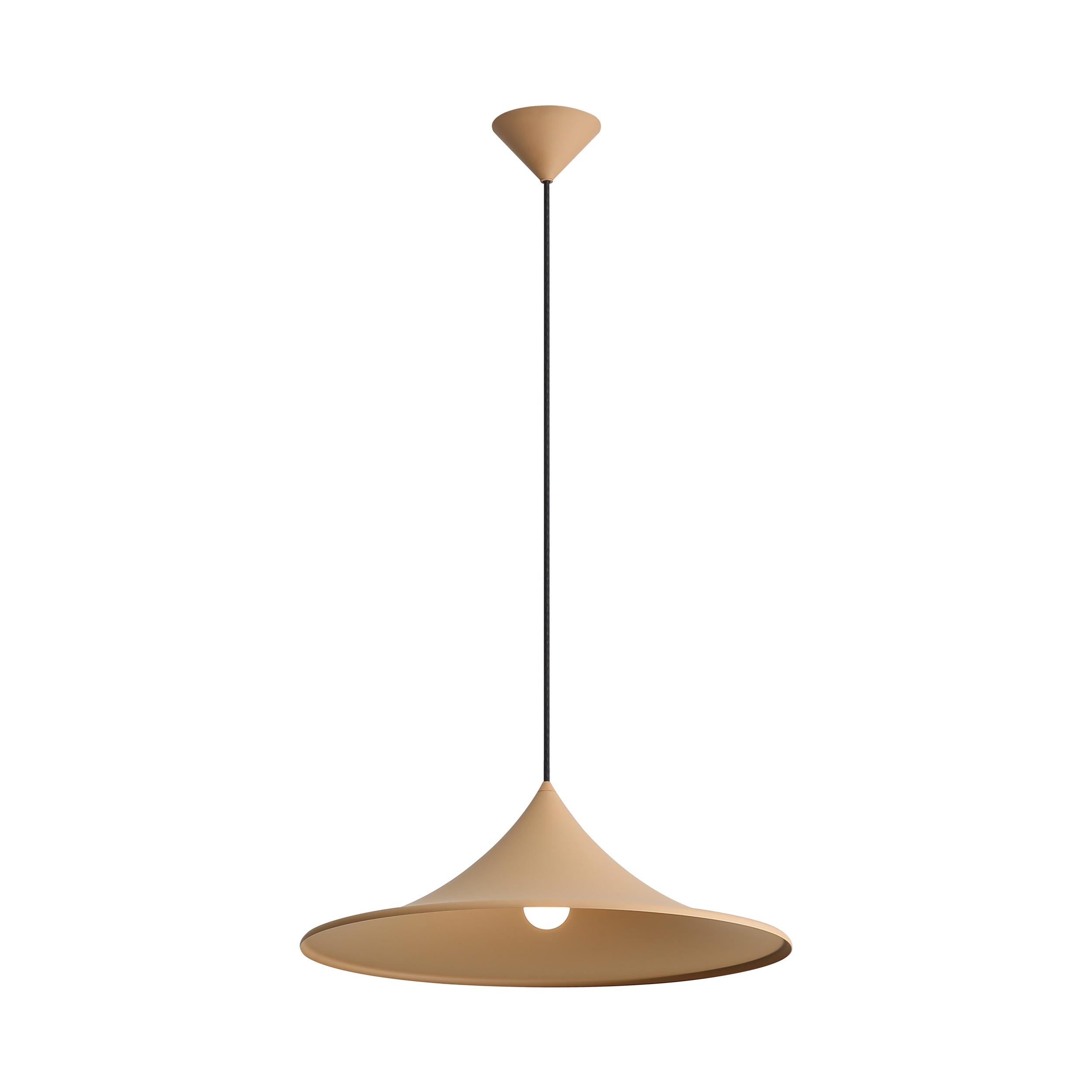 Vistara 20" LED Pendant - Latte / Latte / Bronze - Golden Lighting