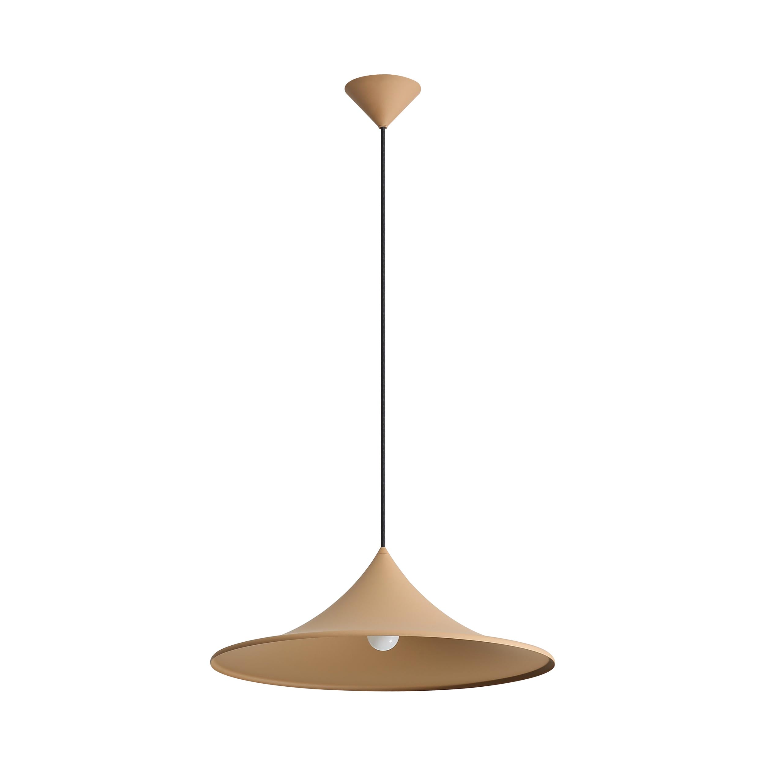 Golden Lighting Vistara 1-light 20in Pendant in Latte